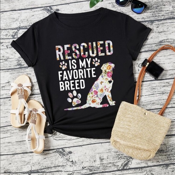 Lana.Jo Tops - Letter & Dog Graphic Tee